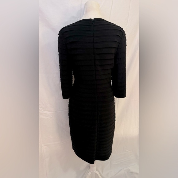 ADRIANNA PAPELL SHUTTER PLEAT SHEATH DRESS - Picture 5 of 7